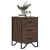 vidaXL Table de chevet chêne marron 40x41x60 cm bois d'ingénierie