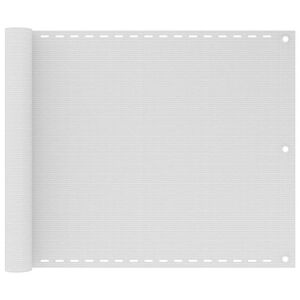vidaXL &Eacute;cran de balcon Blanc 75x300 cm PEHD