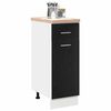 vidaXL Armoire suspendue avec tiroir Ch&ecirc;ne noir 30 x 46 x 81,5 cm