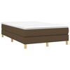 vidaXL Sommier &agrave; lattes de lit avec matelas Marron fonc&eacute; 120x200 cm