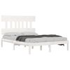 vidaXL Cadre de lit sans matelas blanc 180x200 cm bois massif
