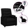 vidaXL Fauteuil inclinable &eacute;lectrique Noir Similicuir
