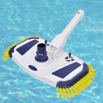 Outil d'aspiration sous vide de piscine JEFFERGARDEN avec brosse, tige  télescopique en plastique, nettoyeur à jet d'aspirateur de piscine portable