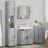 vidaXL Ensemble de mobilier de salle de bain 4 pcs Gris Sonoma