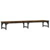 vidaXL Support de moniteur ch&ecirc;ne fum&eacute; 105x23x15,5 cm bois d'ing&eacute;nierie