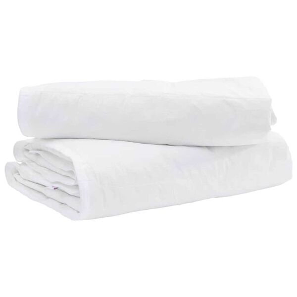 vidaXL Duvet 2-en-1 Blanc 140 x 200 cm Plume
