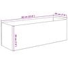 vidaXL Aquarium avec stockage Transparent 60 x 20 x 20 cm Verre