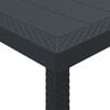 vidaXL Table de Jardin Anthracite 250 x 100 x 73 cm polyrotin