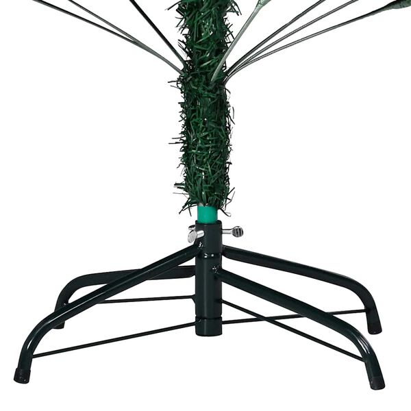 vidaXL Arbre de No&euml;l artificiel pr&eacute;-&eacute;clair&eacute; et boules vert 120 cm PVC