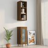 vidaXL Armoire murale ch&ecirc;ne marron 34,5x32,5x90 cm bois d'ing&eacute;nierie