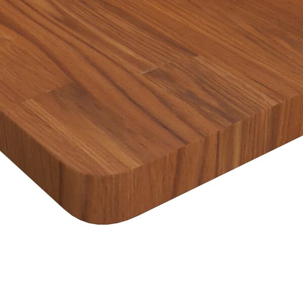 vidaXL Dessus de table carré Marron foncé 40x40x4 cm Bois chêne traité