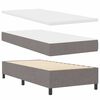 vidaXL Lit &agrave; ressorts avec matelas avec LED Taupe 90 x 200 cm tissu