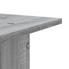 vidaXL Supports de haut-parleurs 2 pcs gris sonoma bois d'ing&eacute;nierie