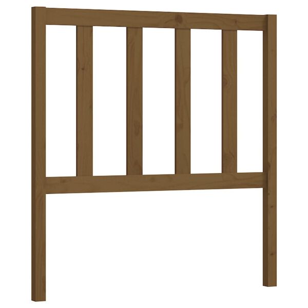 vidaXL T&ecirc;te de lit Marron miel 106x4x100 cm Bois massif de pin
