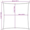 vidaXL Voile d'ombrage 160 g/m² Marron 2x2 m PEHD