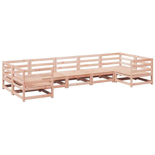 vidaXL Salon de jardin 7 pcs bois massif sapin de douglas