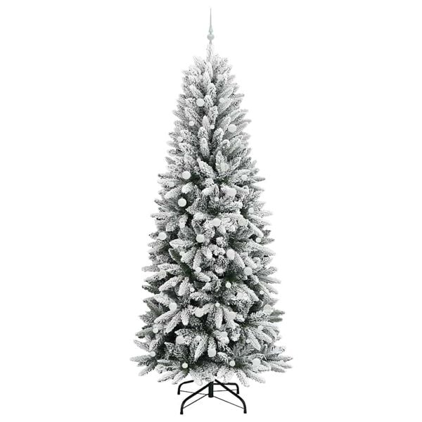 vidaXL Sapin de Noël artificiel avec 300 LED Blanc 93 x 93 x 240 cm