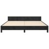 vidaXL Cadre de lit sans matelas noir velours