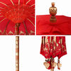 vidaXL Parasol balinais Rouge 215 x 215 x 260 cm