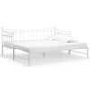 vidaXL Cadre de canapé-lit extensible sans matelas blanc 90x200 cm