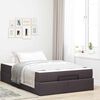 vidaXL Cadre de lit avec matelas avec matelas 2 pcs Tan tissu