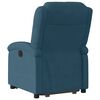 vidaXL Fauteuil inclinable &eacute;lectrique bleu velours