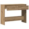 vidaXL Table console ch&ecirc;ne artisanal 100x35x76,5 cm bois d'ing&eacute;nierie