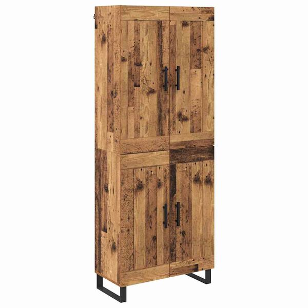 vidaXL Haut Armoire Bois ancien 69,5 x 34 x 180 cm Bois d'ing&eacute;nierie