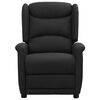 vidaXL Fauteuil de massage Noir Tissu