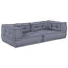 vidaXL Unit&eacute; de canap&eacute; modulaire 3 pc Tissu Gris 140 x 70 x 36 cm