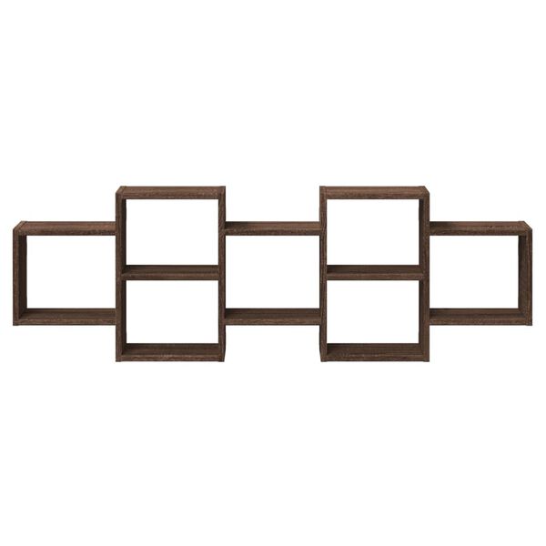 vidaXL &Eacute;tag&egrave;re murale ch&ecirc;ne marron 129x18x42 cm bois d'ing&eacute;nierie