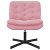 vidaXL Fauteuil relaxant pivotant Rose 63 x 75 x 76 cm Velours
