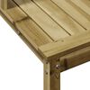 vidaXL Table de rempotage avec &eacute;tag&egrave;res bois de pin impr&eacute;gn&eacute;