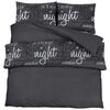 vidaXL Ensemble de housse de couette Noir 140x200 cm Coton