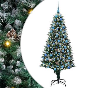 vidaXL Sapin de No&euml;l artificiel Vert 180 cm PVC, Acier et Plastique