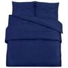 vidaXL Ensemble de housse de couette Bleu marine 140x200 cm Microfibre