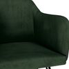 vidaXL Chaises &agrave; manger lot de 6 vert fonc&eacute; velours