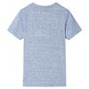 T-shirt pour enfants avec manches courtes mélange bleu 116