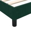 vidaXL Sommier &agrave; lattes de lit et matelas vert fonc&eacute; 80x220 cm velours
