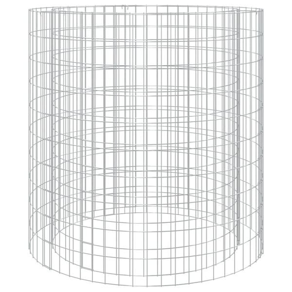 vidaXL Foyer en gabion &Oslash; 100 cm fer galvanis&eacute;