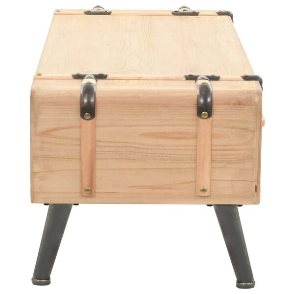 vidaXL Meuble TV 110x33x35 cm Bois de sapin massif