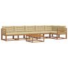 vidaXL Ensemble de canap&eacute;s d'ext&eacute;rieur 7 pc Naturel et Beige