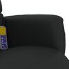 vidaXL Fauteuil inclinable de massage repose-pieds noir similicuir