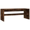 vidaXL Table basse Ch&ecirc;ne fum&eacute; 100x40x40 cm Bois d'ing&eacute;nierie