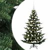 vidaXL Sapin de No&euml;l artificiel avec boules 120 cm 150 LED Blanc chaud