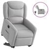vidaXL Fauteuil inclinable &eacute;lectrique gris nuage tissu