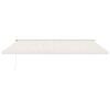 vidaXL Auvent r&eacute;tractable cr&egrave;me 4x3 m tissu et aluminium
