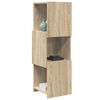 vidaXL Meuble d'angle Ch&ecirc;ne Sonoma 30,5x30x95cm Bois d'ing&eacute;nierie