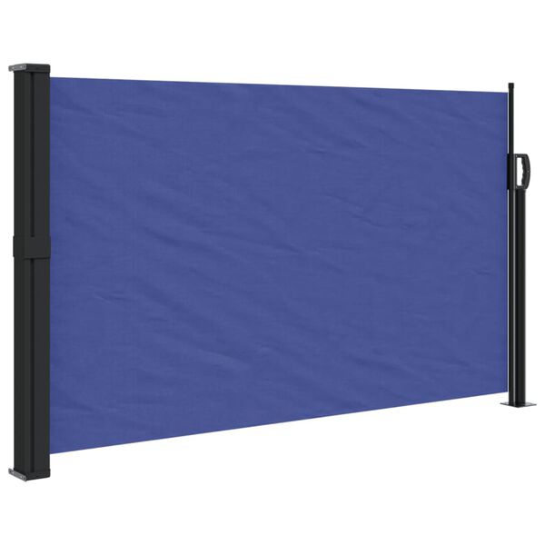 vidaXL Auvent lat&eacute;ral r&eacute;tractable bleu 120x600 cm