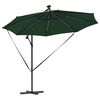 vidaXL Parasol Vert 294 x 294 x 248 cm Polyester et Aluminium